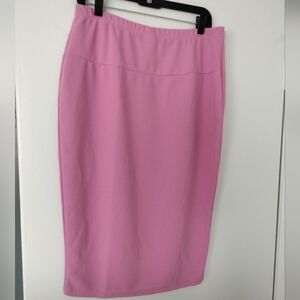 Pink pencil skirt - unlined